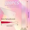 200Pcs Clear Acrylic Bookmarks Waterproof Bookmarks Corrosion Resistant Acrylic Book Markers Multifunctional for Clothing Labels