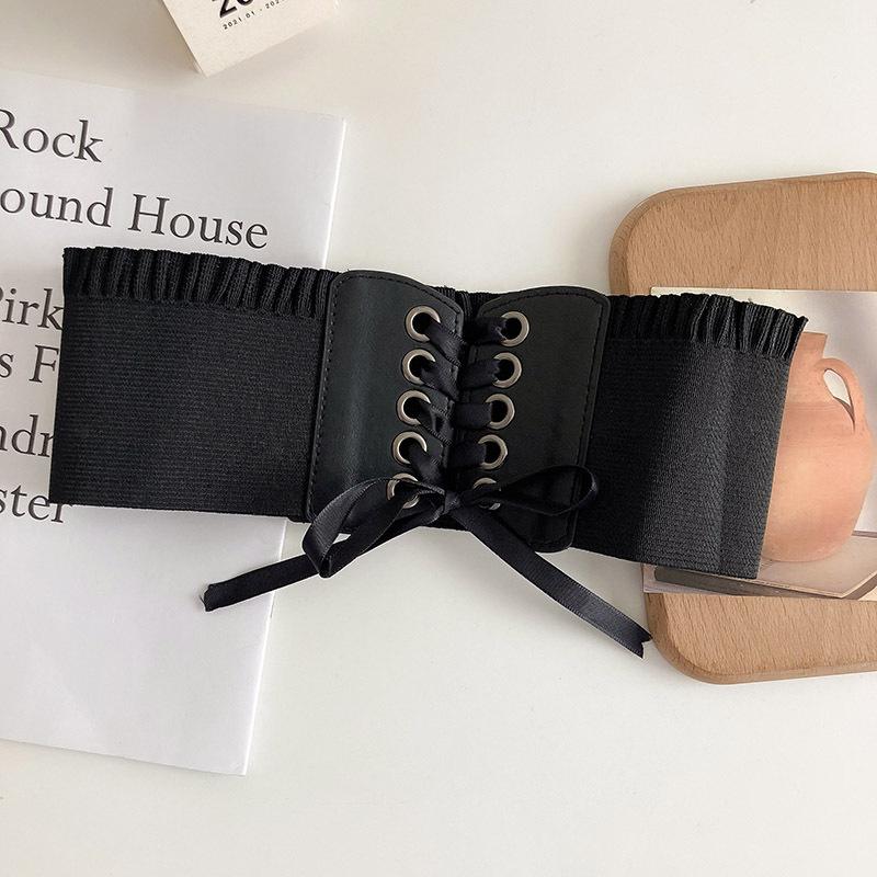 Women's Fashion Lace-up Elastic Waist Belt - Versatile & Slimming 