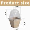 Nursery Seedling Pulp Cups with Lid,  Paper Flowerpots, Ventilated Seed Cultivation Cups for Planting and Propagating 