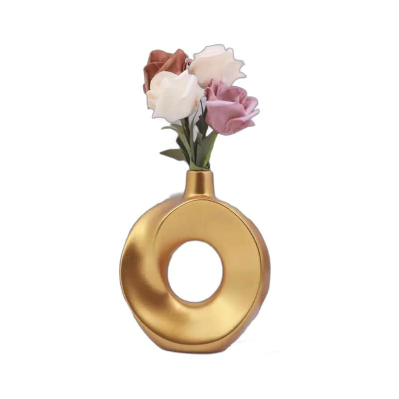 1 Stk. Holzvase für Heimdekoration | Dekoratives Ästhetisches Ausstellungsstück für Wohnzimmer, Schlafzimmer, Büro, Balkon, Couchtisch |