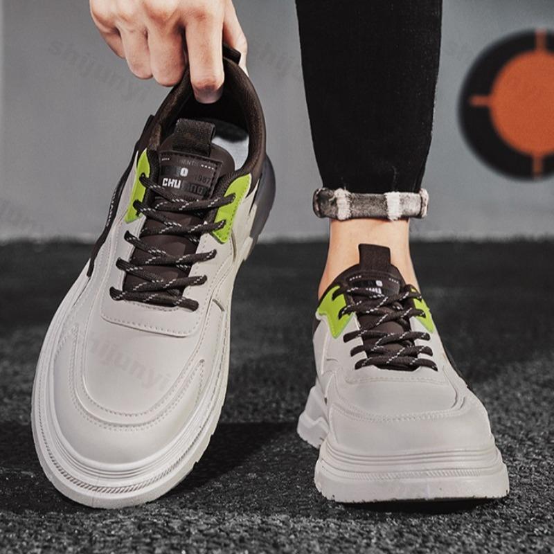 Fashion Men's Fashion Trend Versatile Low Top Casual Thick Soled Shoes 2025 Autumn New Comfortable Non Slip Niche Design Chunky sneakers