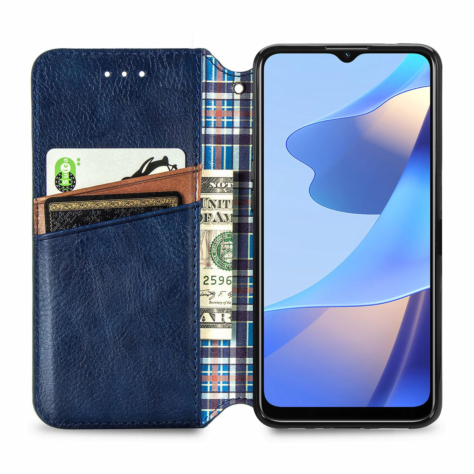 Blue PU Leather