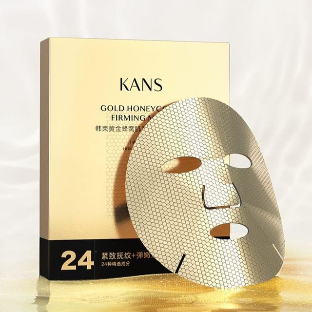 

KANS - Укрепляющая маска с золотом и медом в форме сот (5шт) 25ml x 5pcs