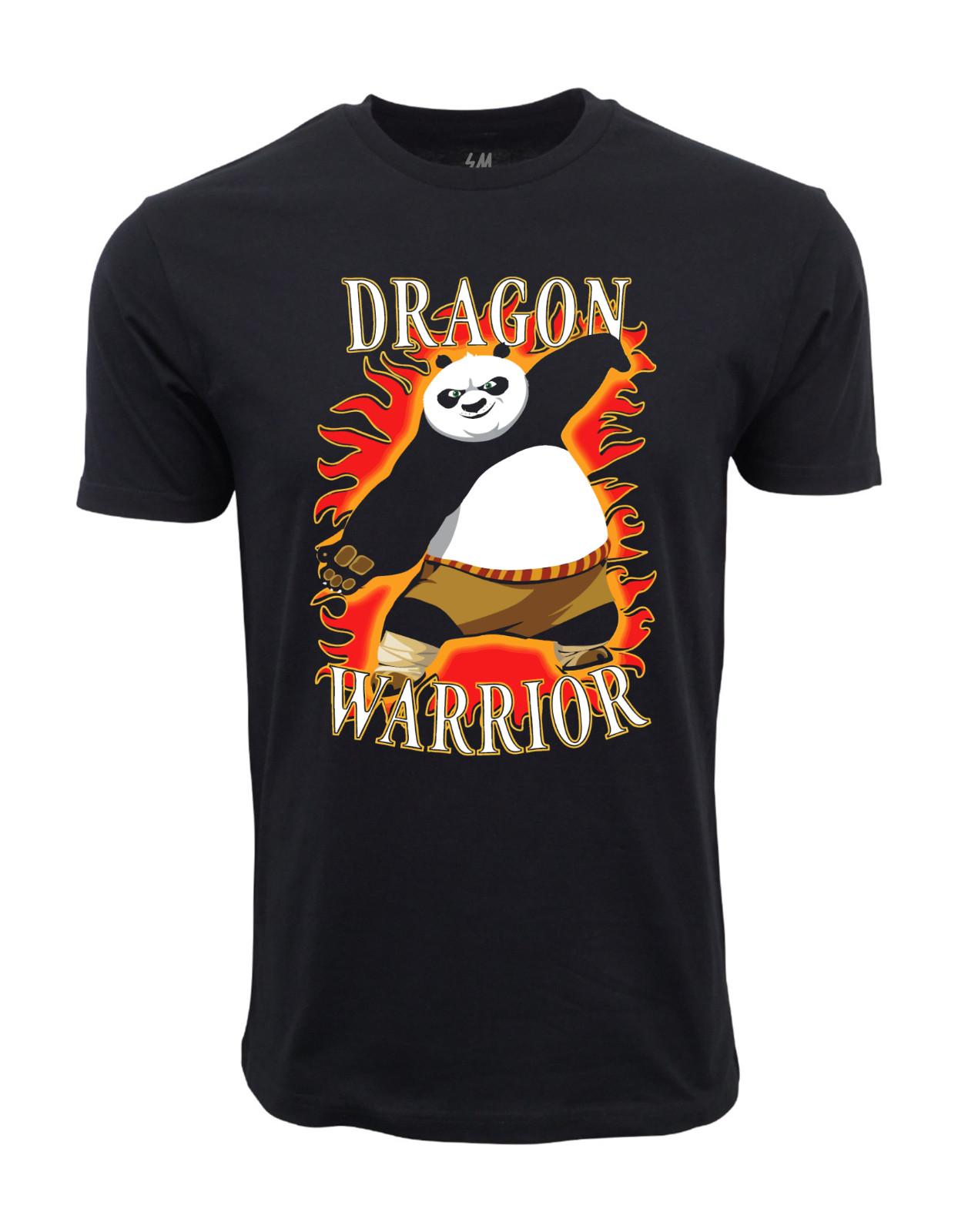 Dragon Warrior Graphic T shirt Black XXL