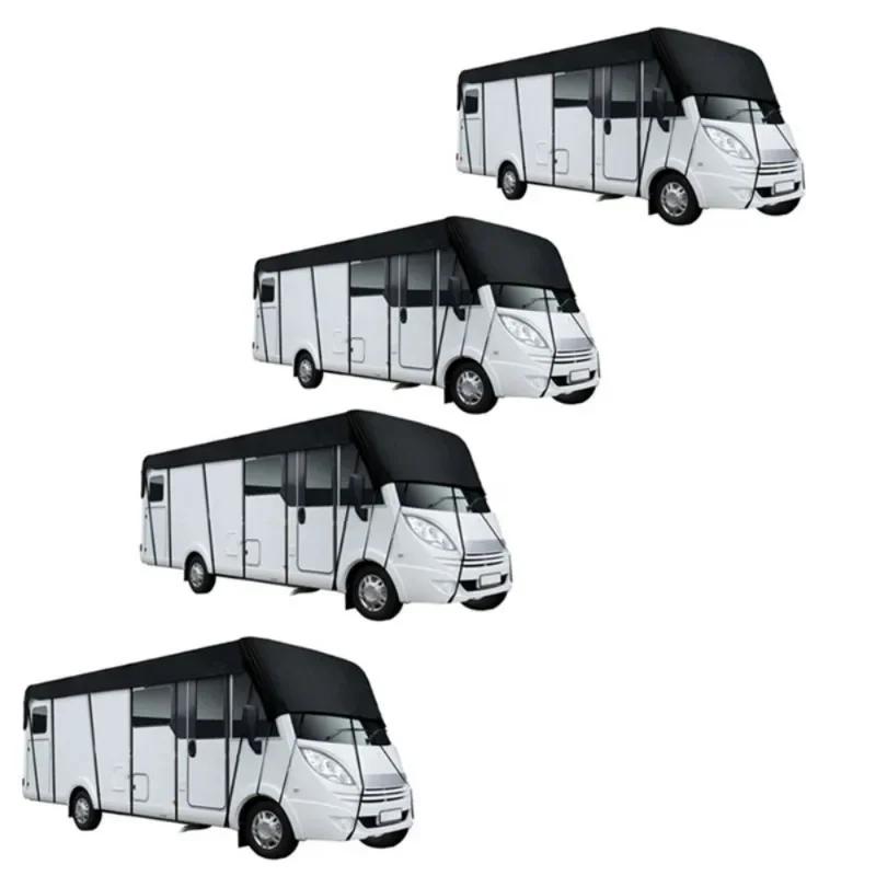 Universal Caravan RV Roof Cover 210D Portable Tarpaulin Durable Motorhome Resistant Outdoor Travel 5*3/6.5*3/7.5*3/8.5*3
