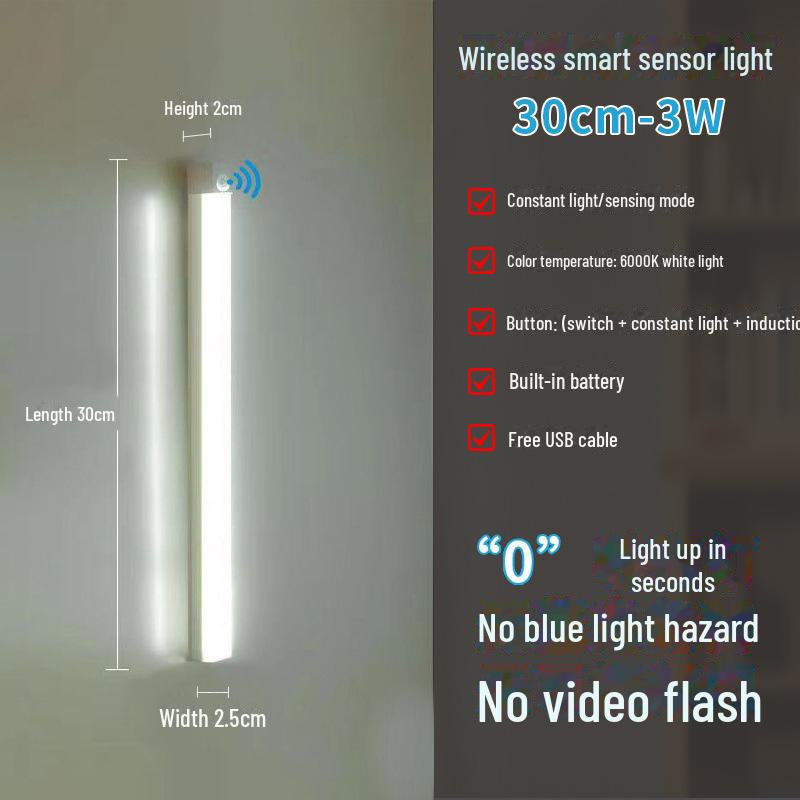 Ultradünne LED-Schrank- und Tischleuchte mit Bewegungssensor
