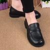One-pedal women's shoes soft leather flat-soled single shoes versatile leather small leather shoes spring and autumn