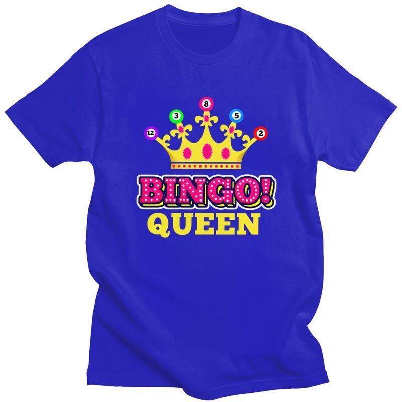 Custom Bingo Queen T Shirt for Men Tshirt Tees Tshirts