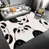 Cartoon Panda Pattern Carpet, Cute Animal Design, Soft Floor Rug Suitable for Use As an Anti-slip for Living Room Bedroom Sofas