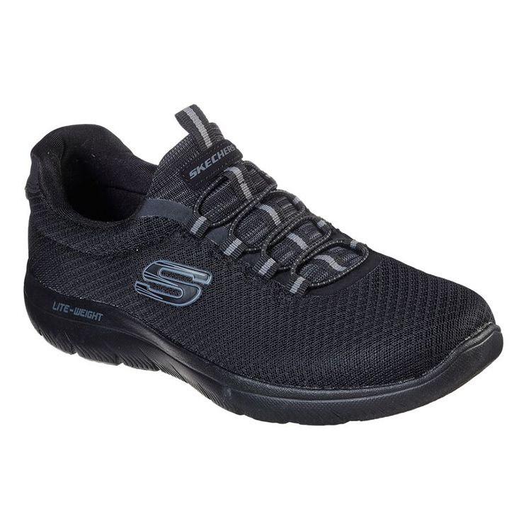 Skechers Summits Comfortable Shock Absorbing Durable Low Top Casual Shoes Men Sneakers 52811-BBK
