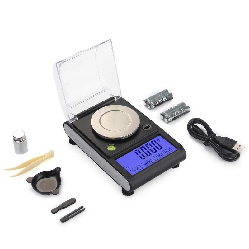 High Precision 50g Gold Diamond Carat Scale - Accurate 0.001g Jewelry & Laboratory Balance