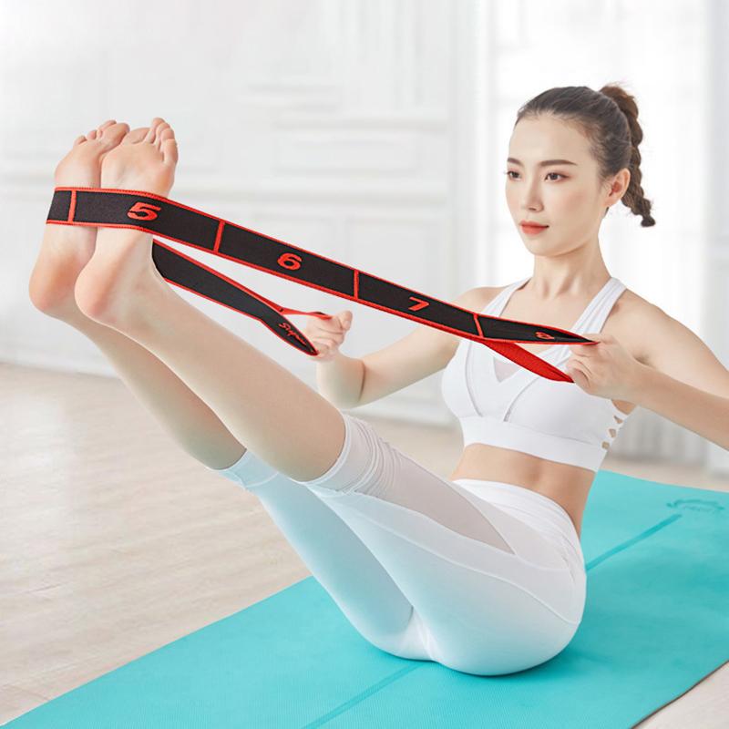 Multi-Functional Yoga Pilates Resistance Bands Loop Fitness Exercise Pull Strap Belt Elastic Latin Dance Stretching Bands