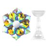 Flower Shape Nail Art Practice Stand Nail Holder Magnetic Practice Nail Stand False Nail Holder for Display Painting