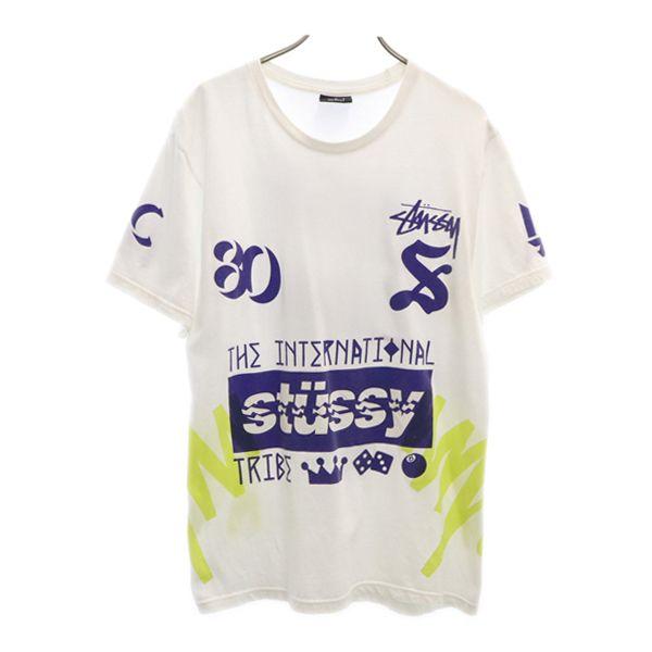 

STUSSY logo Short sleeve T-shirt M White Men s Used