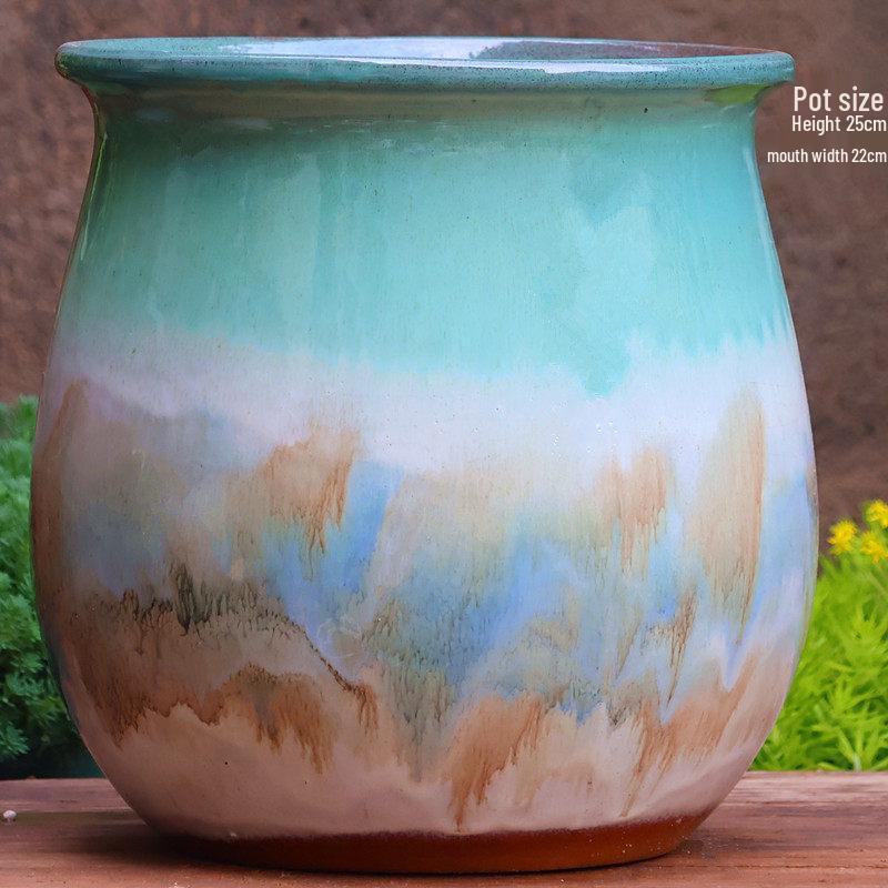 Extra Large Breathable Ceramic Pot for Bougainvillea, Roses, Chlorophytum, and Succulents