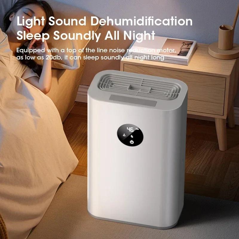 Smart Dehumidifier 2.5L Large Capacity Timed Moisture Absorption Drying Eliminate Dampness Mold Moisture for Bedroom Office