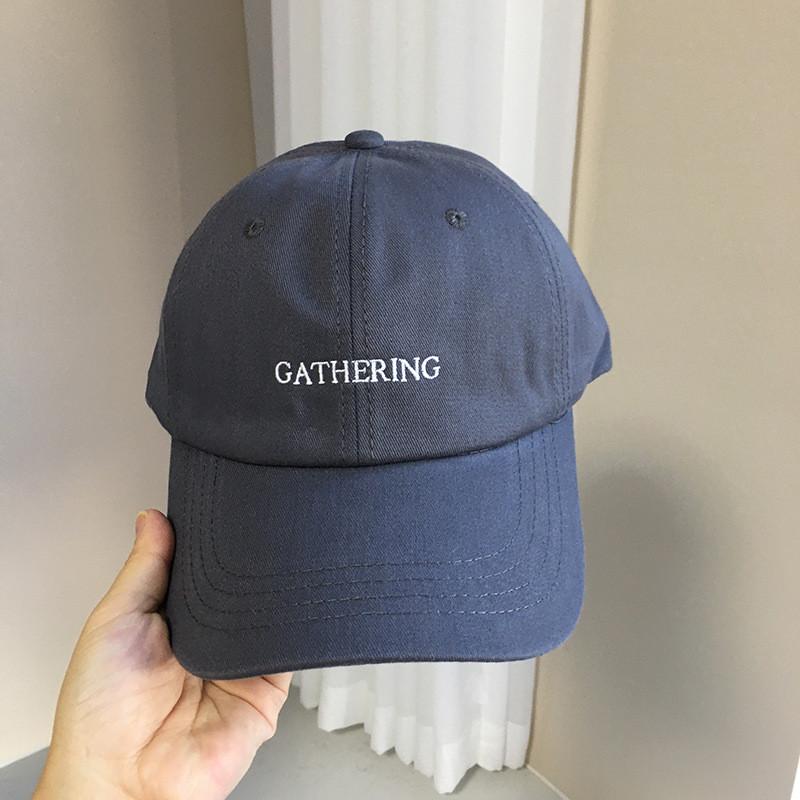 Unisex Adjustable Baseball Cap With Breathable Fabric And Trendy Embroidery Letter