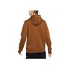 Nike Club Swoosh Small Logo Solid Color Drawstring Hoodie Pullover Men Sweatshirt Tan 916271-290