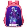 16-Inch Fortnite Cartoon Backpack with Double Zipper Design, Ergonomic Spine Protection, Suitable for Boys & Girls Aged 5-8