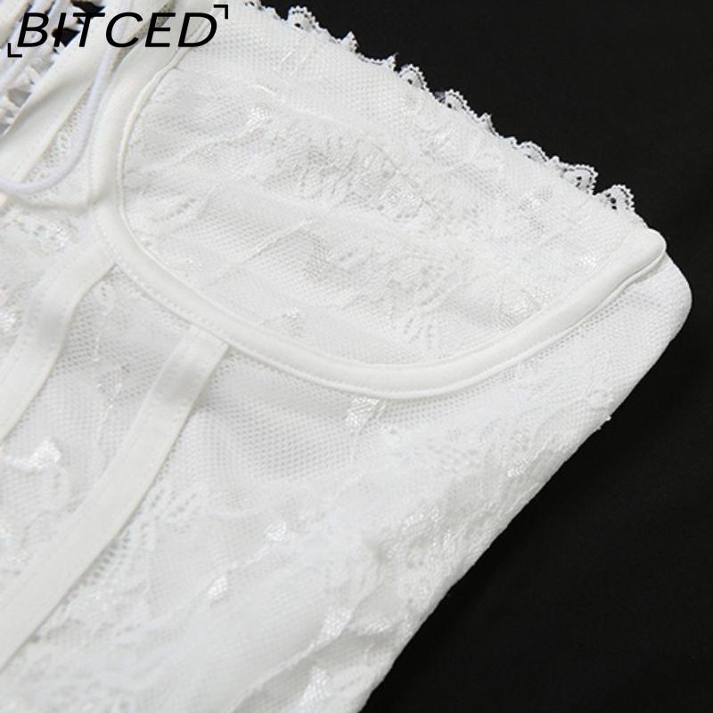 BITCED Spring Women's Solid-Color Slim-Fit Streetwear Off-Shoulder Wrap-Top with Backless Design