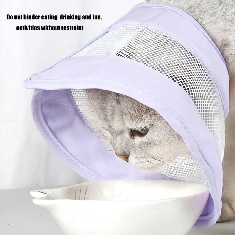Elizabethan Collar for Cats Biting Licking Proof Dog Breathable Collar Neck Wound Protectors Dog Injury Recovery Collar