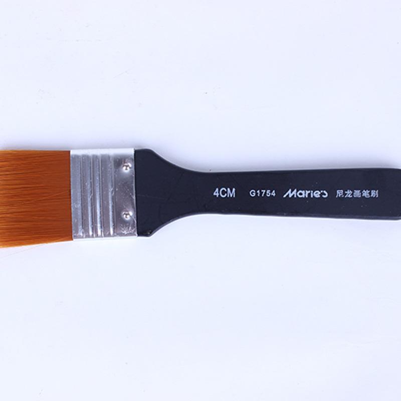 1 Stück Nylon Flache Haarbürste Öl Wandmalerei Künstler Haarpinsel Aquarell Kunst Set