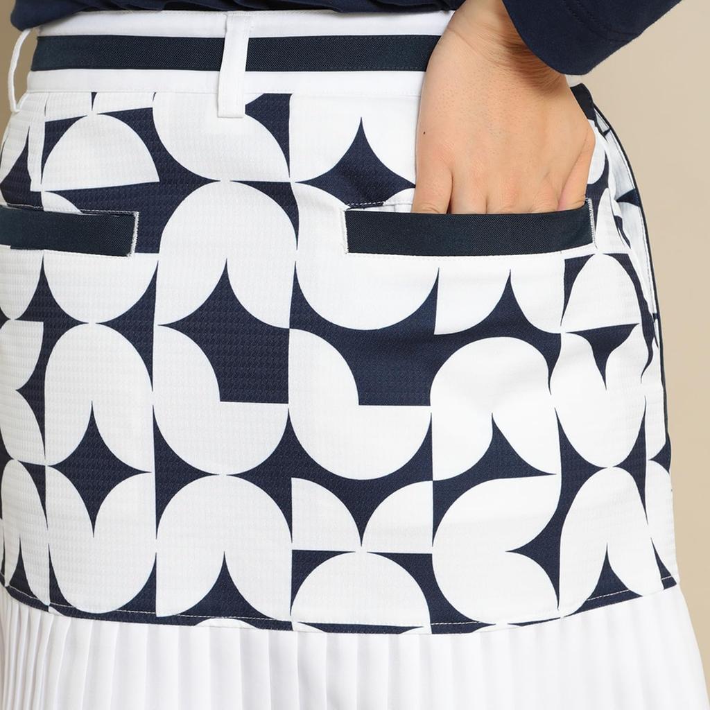 Callaway Skirt Golf C24128203 Women's (Geometric Print, Stretch) / / 1120_Navy