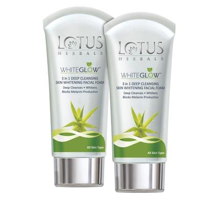 3 In 1 Whiteglow Deep Cleansing Skin Whitening Facial Foam, 100g (Set of 2)