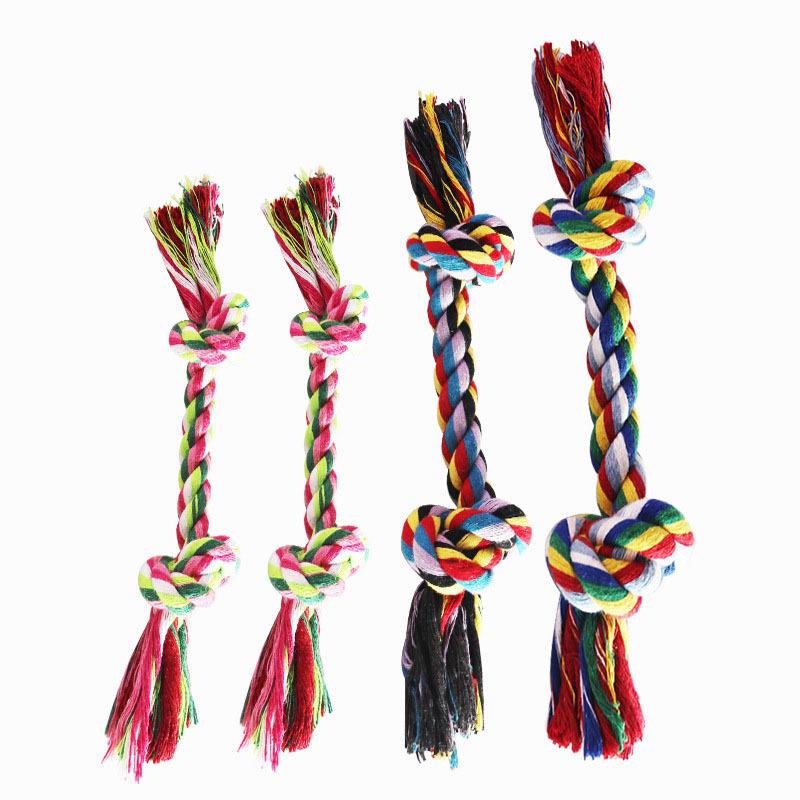 

Durable Rope Toy for Small Dogs: Perfect for Puppy Teething and Chewing! Random Color Small 15cm