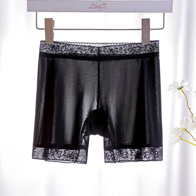 Women's High-Waist Ultra-Thin Breathable Safety Pants - Nude Feel, Silk Crotch, Anti-Exposure Base Layer