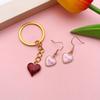 10/30/50pcs Valentine's Day Pendant Heart shaped Alloy Jewelry Heart shaped Jewelry Necklace Gold Plated Pendant DIY Earrings Bracelet Making Crafts