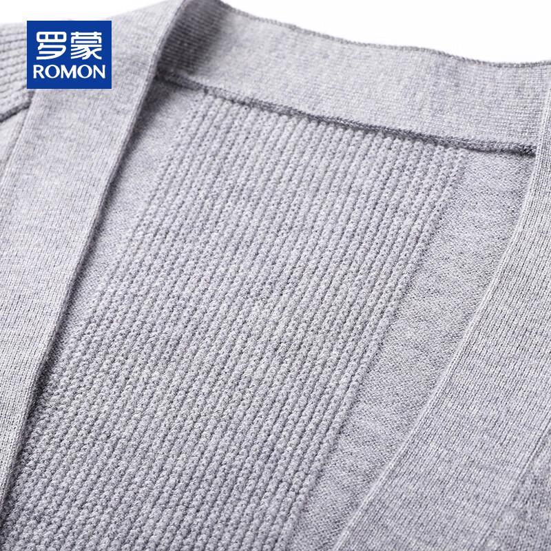 ROMON Men's V-Neck Knitted Cardigan