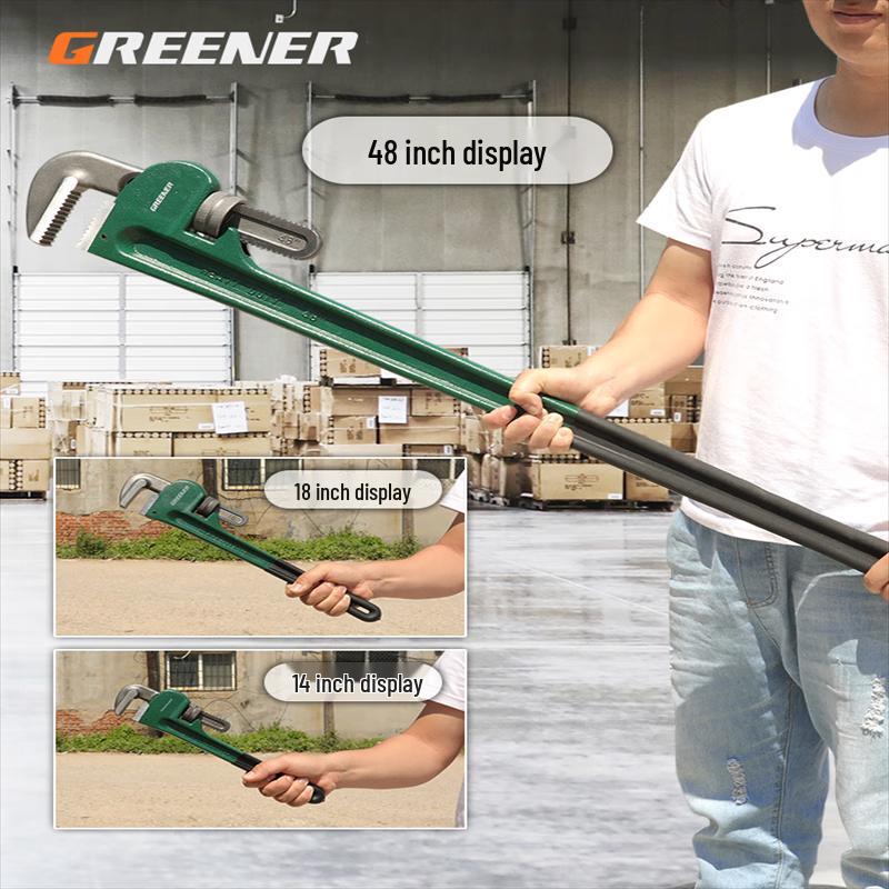 Brangdy 18-inch Multifunctional Self-Tightening Pipe Wrench