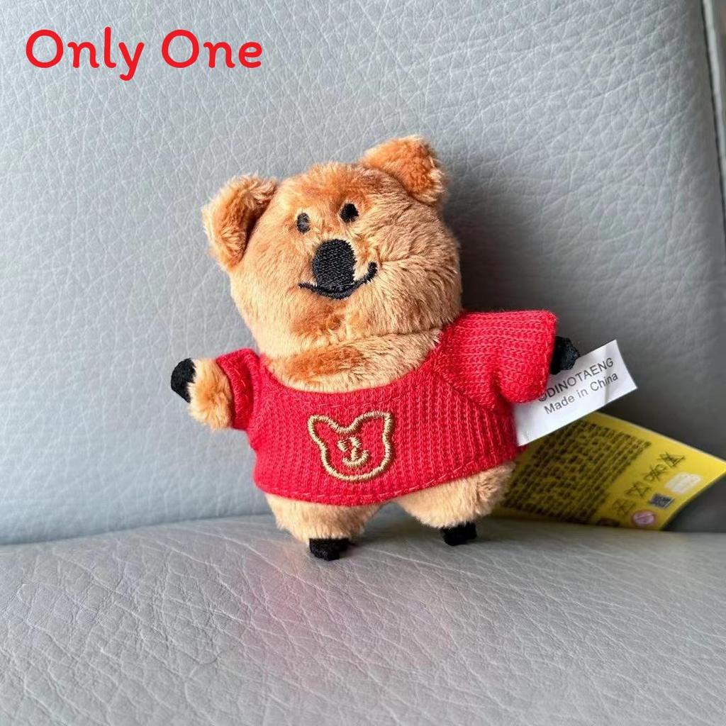 Bear Kangaroo Plush Keychain With Christmas Hat For Kids Gift And Collectible Decor