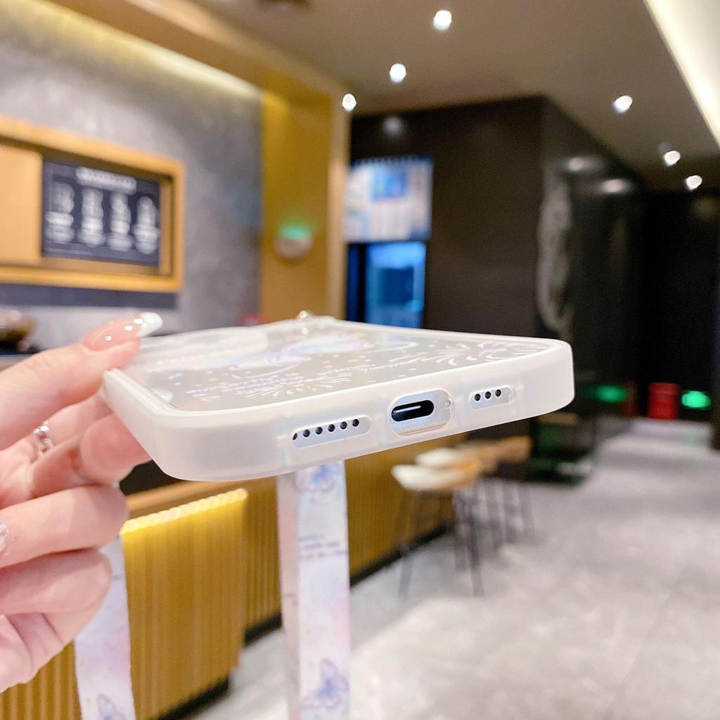 Creative and Personalized Butterfly for IPhone15 Phone Case for Apple 14 ProMax Hanging Rope 13 Full Pack Anti Fall Female Edition