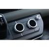 For Defender 110 - Silver Aluminum Central Console Ac Knob Cover Trim 3X