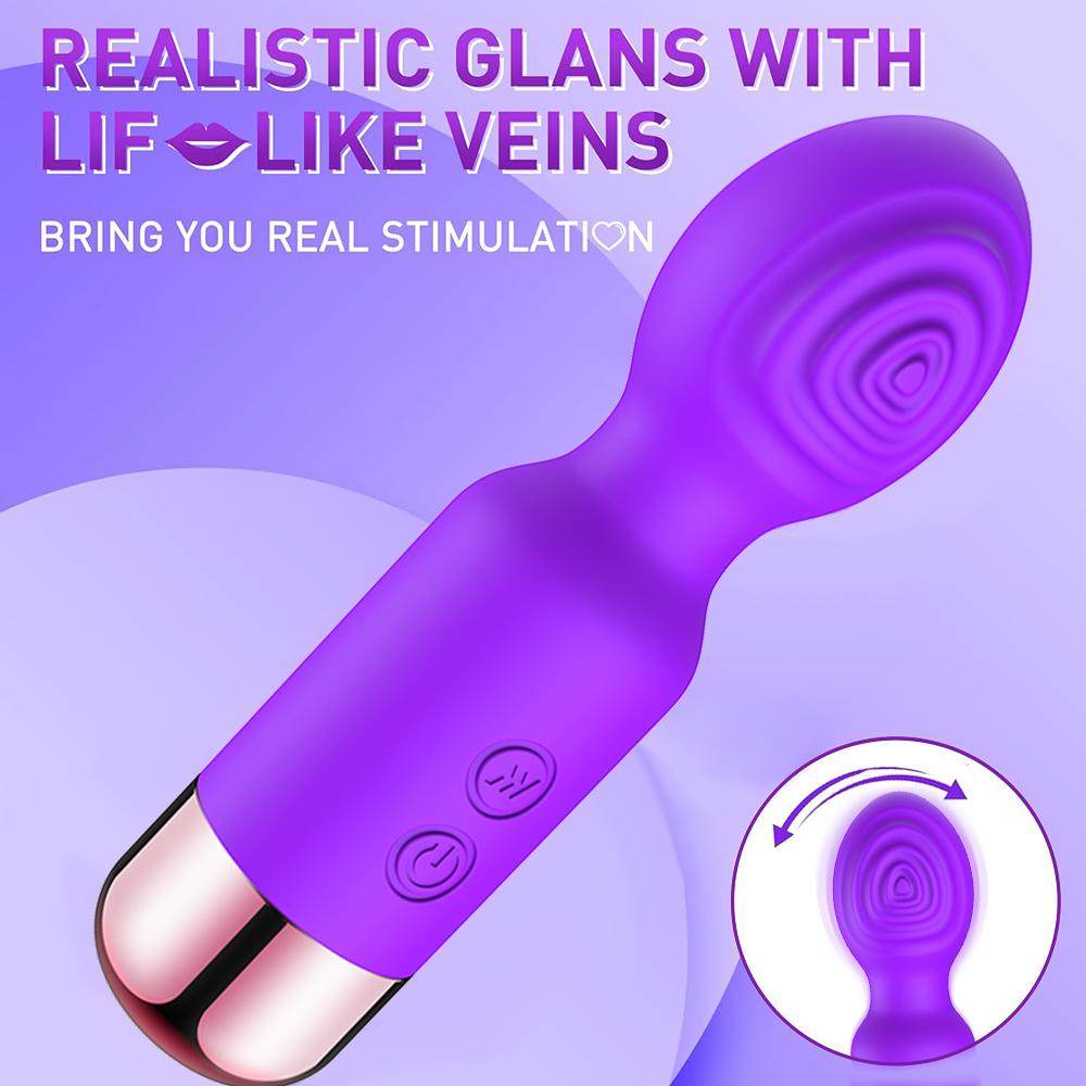 Mini AV Vibrator Female G Spot Vibration Vagina Anal Clitoris Stimulator Dildo Vibrator Adult Sex Toys for Women Masturbation