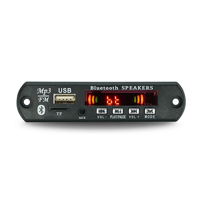 Wireless Bluetooth 5.0 9V-12V Mp3 Wma Decoder Board Car Audio Usb Tf Fm Radio Module Color Screen Mp3 Player With Remote Control