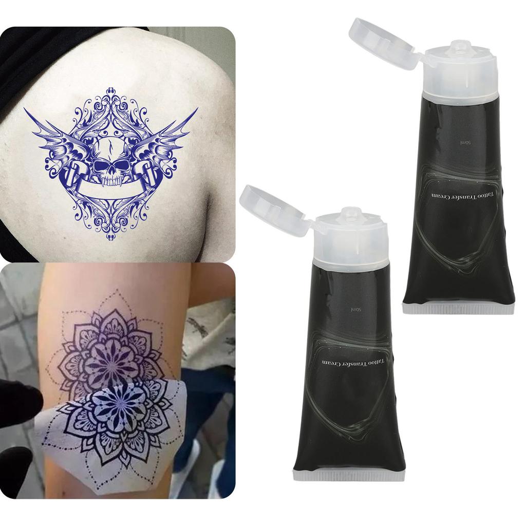 2pcs 50ml Tattoo Transfer Cream Gel Professional Tattoo Stencil Transfer Soap Tattoo Supplies Accessories
