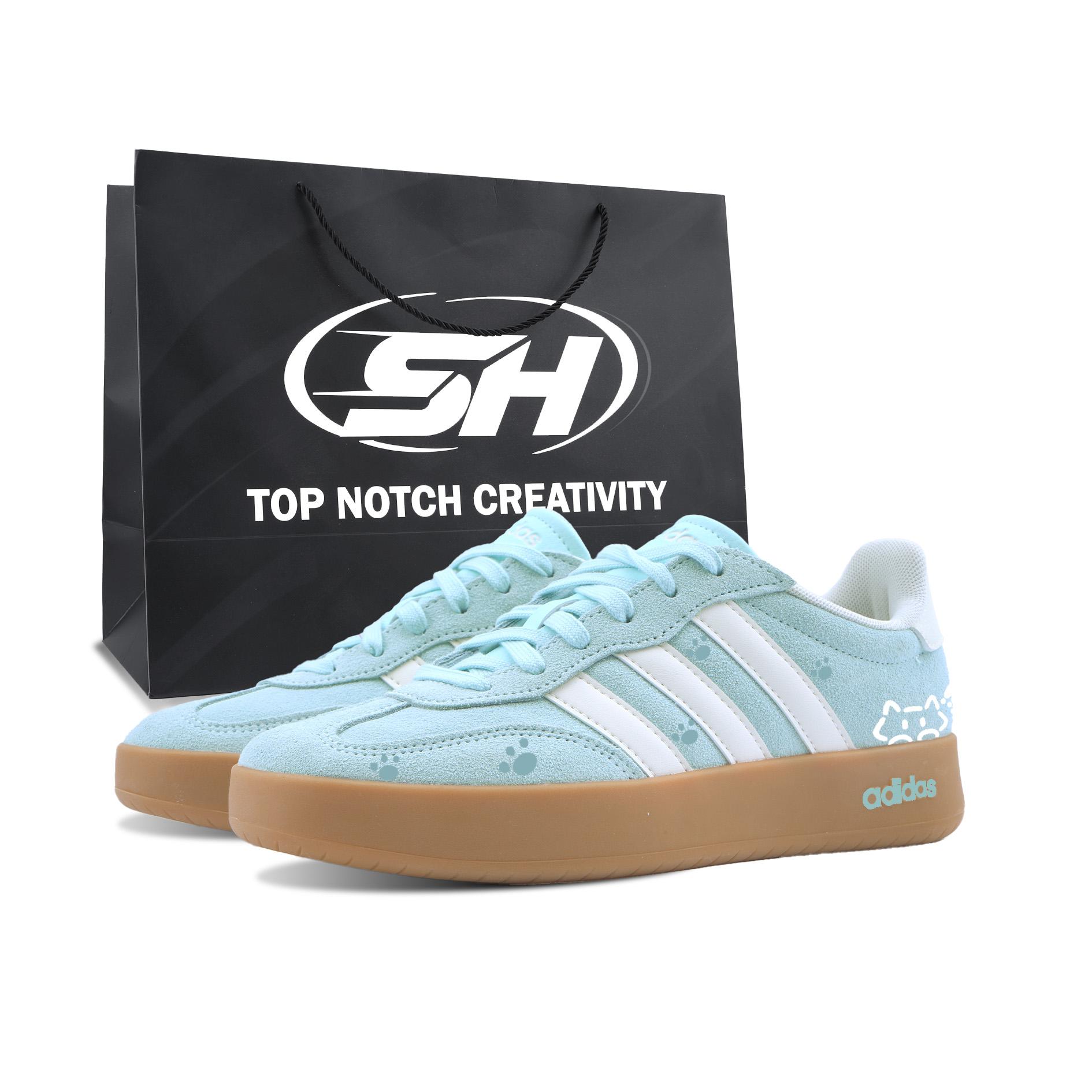 Adidas BARREDA Shock Kitten German Army Trainers Unisex Mint Green JQ4238(Team1156-SBOX) 36⅔
