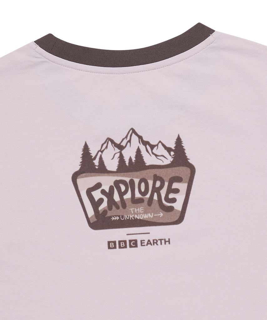 BBC EARTH Women'S Ringer Nature T-Shirt Pink