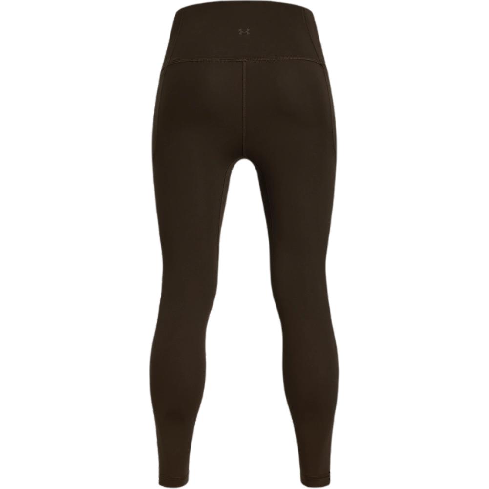 Under Armour Meridian Solid High Elastic High Waist Comfortable Nine Point Sports Pants Women Bottoms Olive-Brown 1382535-230