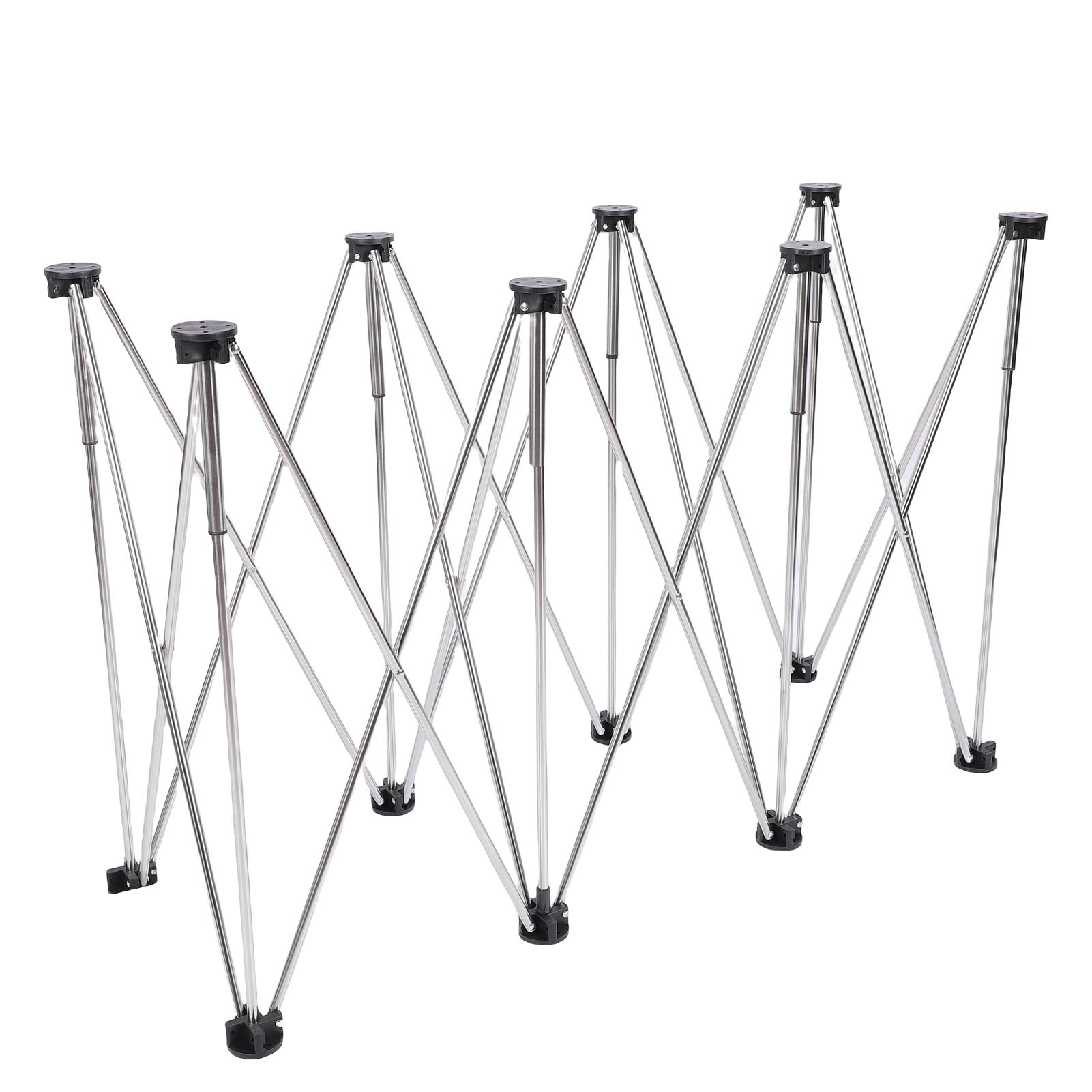 Spider Leg Workbench 8 Legs 800KG Load Bearing Capacity Stainless Steel Folding Workstand for Woodworking Construction Stainless steel