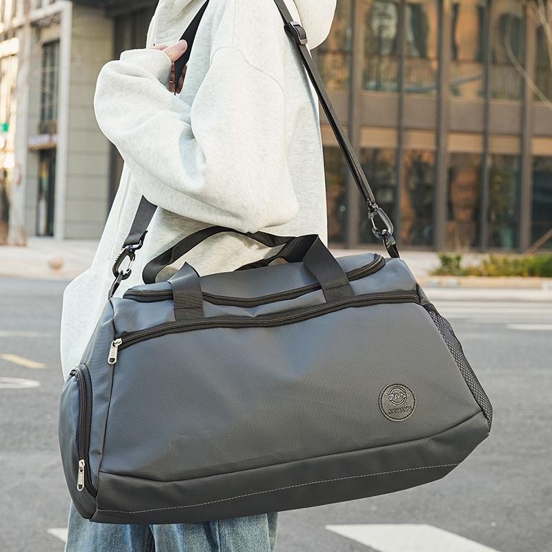 Large Capacity Handbag Sports Training Gym Bag with Shoes Compartment Storage Duffel Bag Dry Wet Separation Short Trip Bag