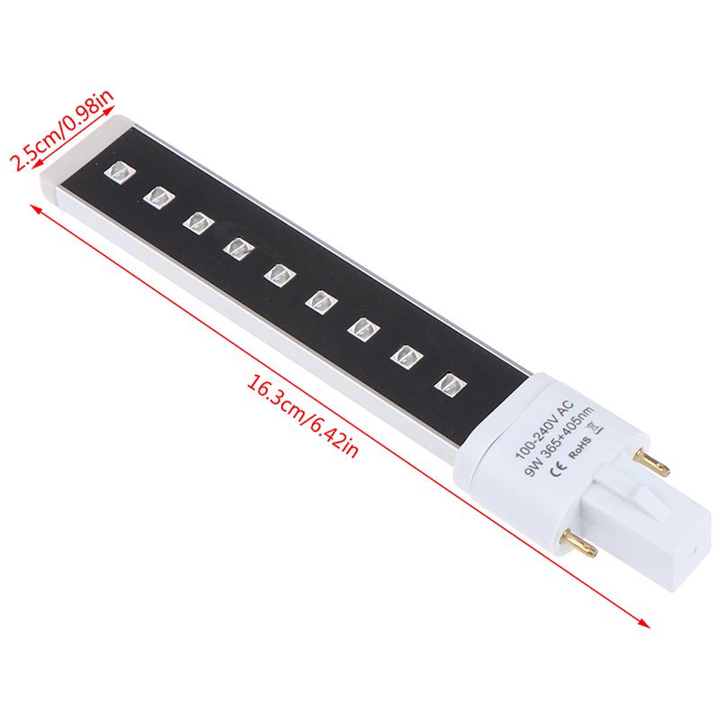9W 9Leds Electronic Phototherapy Led Lamp Light Bulb For Nail Art Uv Gel Dryer