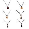 Ethnic Hand Braided Cord Necklace Featuring Openable Wood and Zinc Alloy Pendant for Cultural Fashion Stress Relief