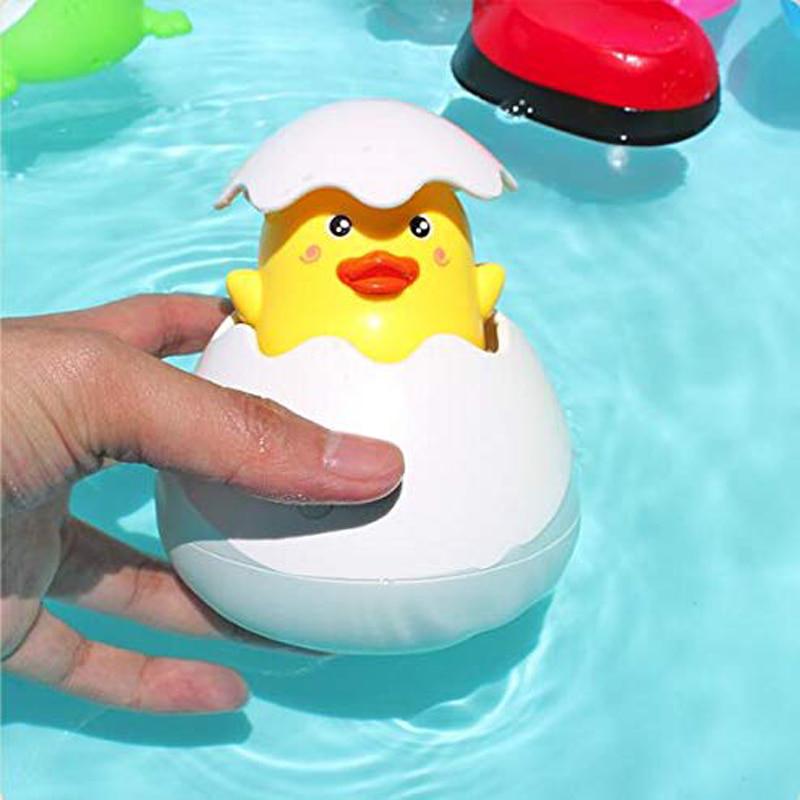 Baby Bathing Toy Cute Duck Penguin Egg Water Spray Sprinkler Bathroom Shower Swimming Water Toys