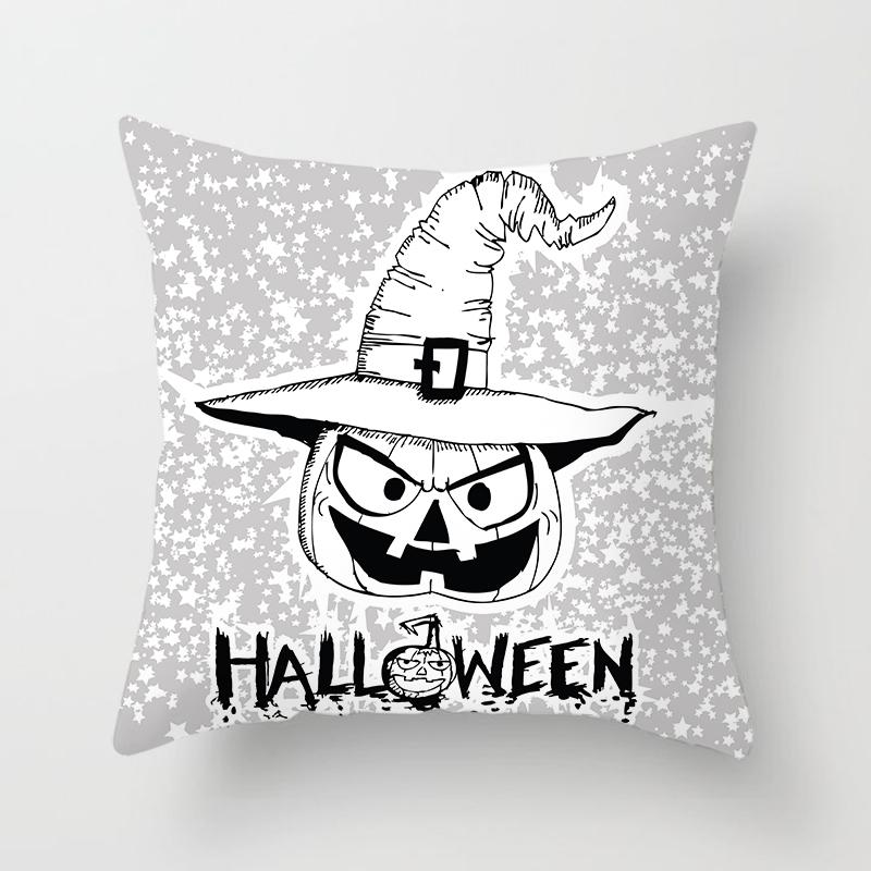 Buchstaben Wurfkissenbezug Halloween-Thema    Sofa Stuhl Bett Kissen  Heimdeko