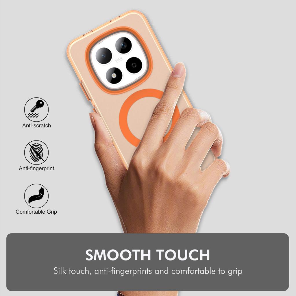 For Xiaomi Redmi Note 15 Pro 5G (Global) Magnetic Case with 9H Tempered Glass ENKAY HAT PRINCE PC TPU Phone Cover