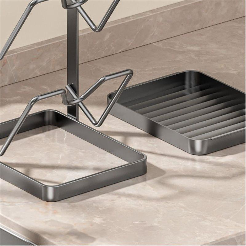 Fresh Pot Lid Organizer Rack For Kitchen, Pot Lid Holder For Stove Top, Lid And Spoon Rest, While Cooking Storage Solution